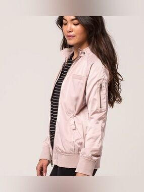 Members Only light pink womens bomber jacket size small